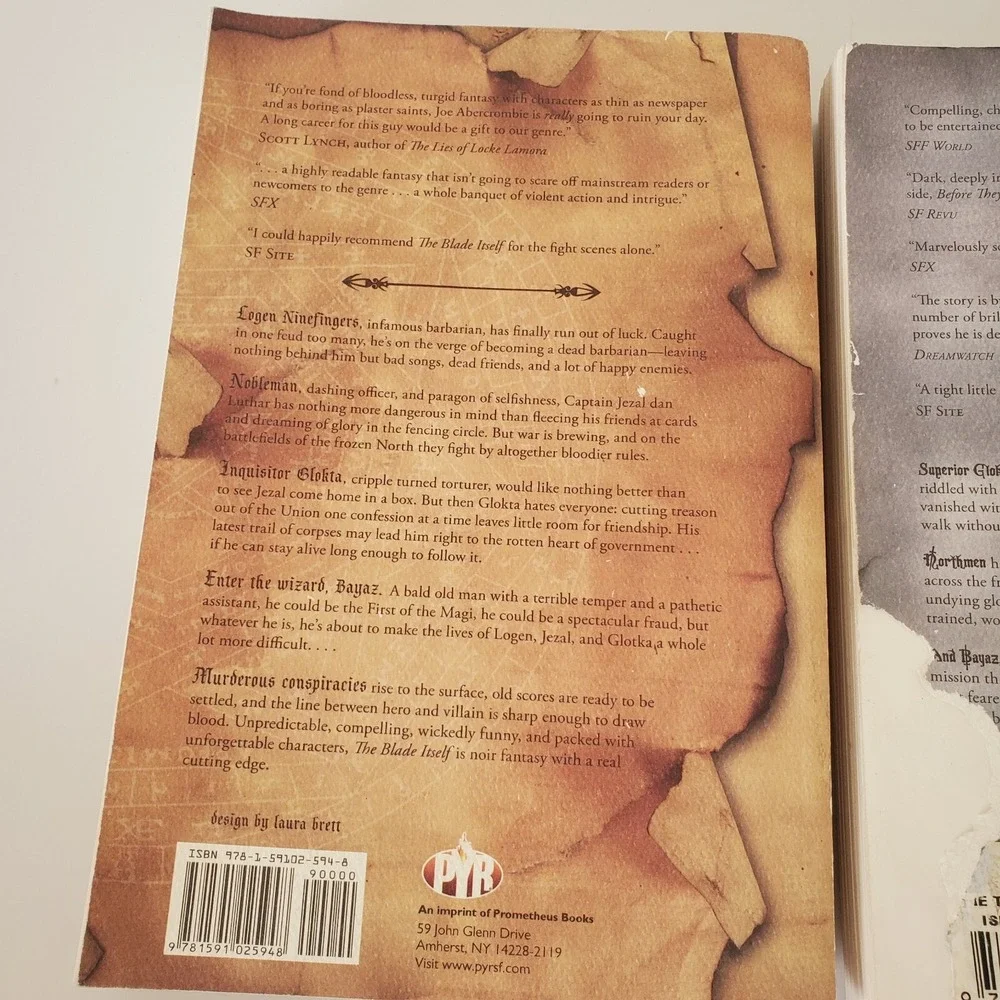 The First Law Trilogy Series: The First Law & The Second Law by Joe Abercrombie